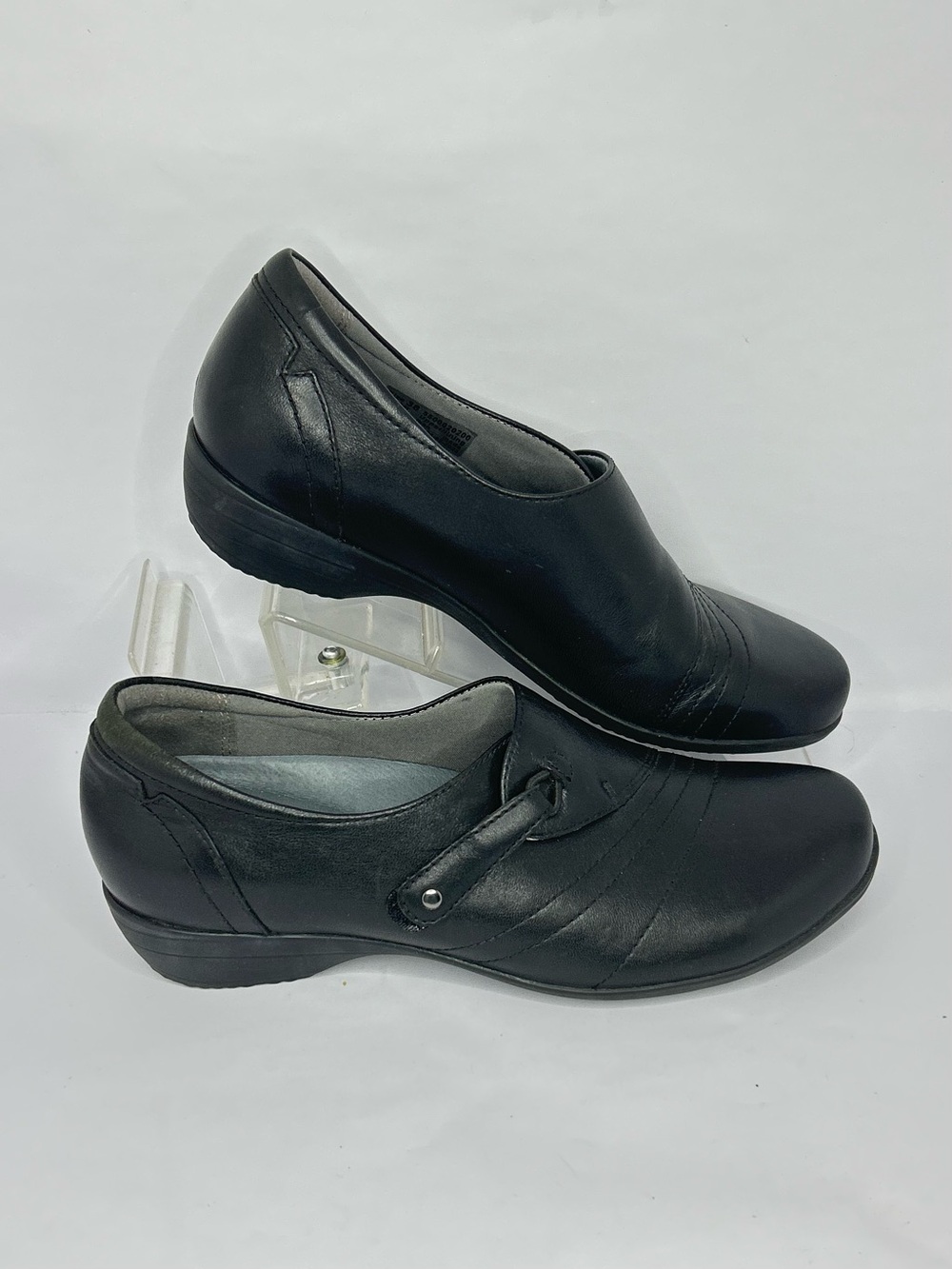 Dansko Franny Womens Size 8 Black Leather Slip On Comfort Loafers 550